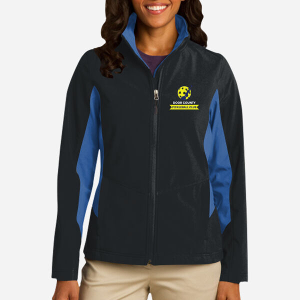 Ladies Core Colorblock Soft Shell Jacket Thumbnail