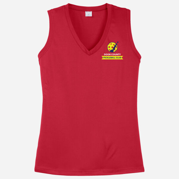 Ladies Sleeveless PosiCharge ® Competitor V Neck Tee Thumbnail